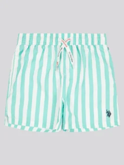U.S. Polo Assn . Boys Stripe Swim Shorts^BOY Swimwear