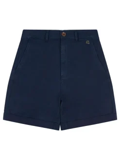 U.S. Polo Assn . Blue Classic Womens Chino Shorts^Women Shorts