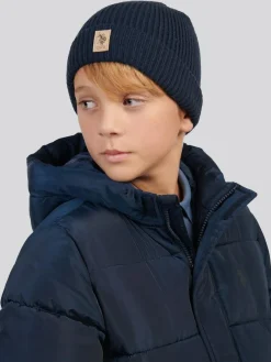 U.S. Polo Assn . Signature Double Horsemen Knit Beanie^BOY Hats