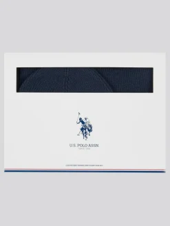 U.S. Polo Assn . Winter Mens Luxury Rib Knit Beanie And Scarf Box Set^ Hats, Gloves & Scarves|Hats, Scarves & Gloves