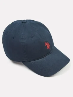 New U.S. Polo Assn . Mens Washed Casual 100% Cotton Cap Dark Blue