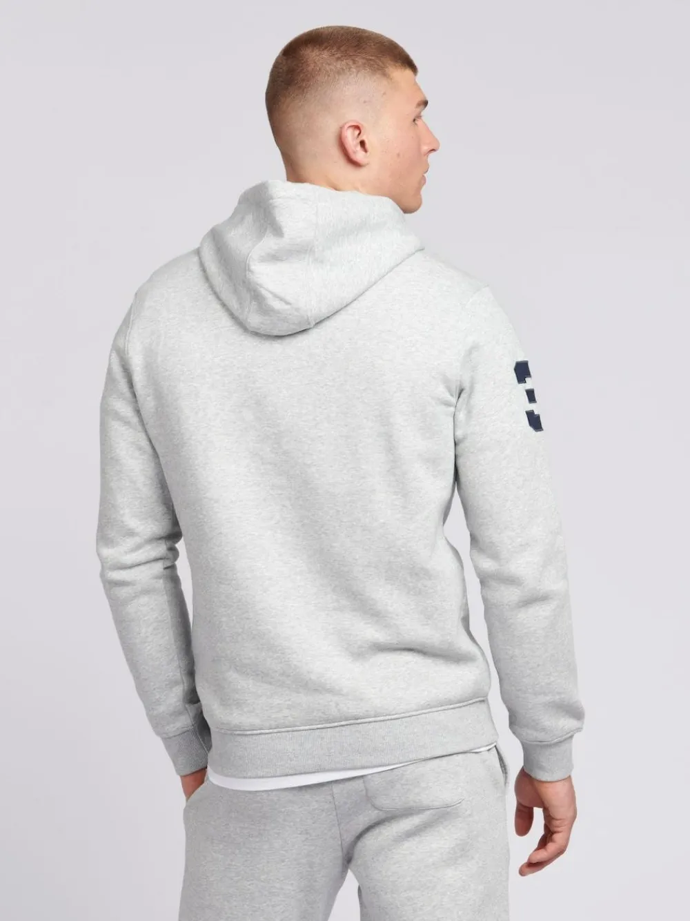 U.S. Polo Assn . Mens Classic Fit Player 3 100% Cotton Hoodie Grey