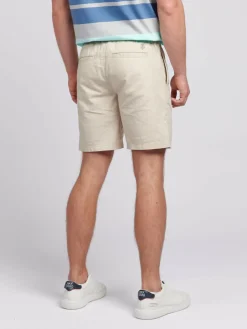 U.S. Polo Assn . Natural Mens Linen Blend Deck Shorts^ Shorts