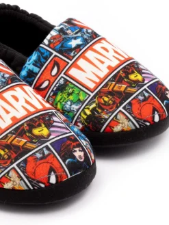 Vanilla Underground Black Marvel Winter Slippers^BOY Nightwear