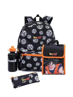 Vanilla Underground Black Dragon Ball Z Backpack Set 4 Piece^BOY Bags