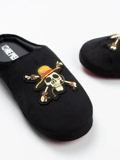 Vanilla Underground Black One Piece Mule Slippers^ Slippers|Slippers