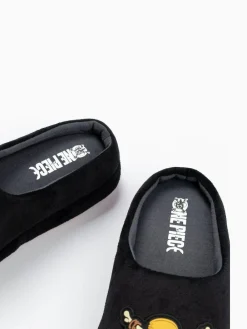 Vanilla Underground Black One Piece Mule Slippers^ Slippers|Slippers