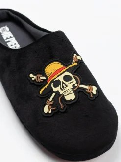 Vanilla Underground Black One Piece Mule Slippers^ Slippers|Slippers