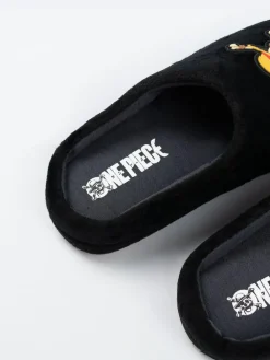 Vanilla Underground Black One Piece Mule Slippers^BOY Nightwear