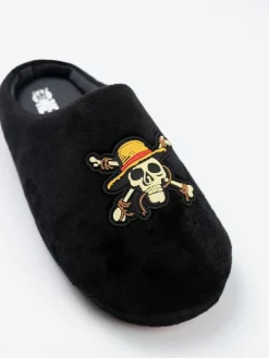 Vanilla Underground Black One Piece Mule Slippers^BOY Nightwear