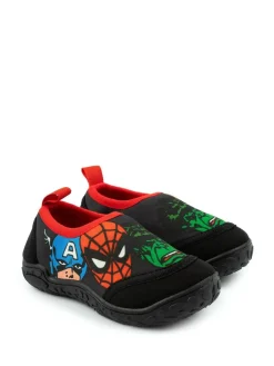Vanilla Underground Black Kids Marvel Character Aqua Socks