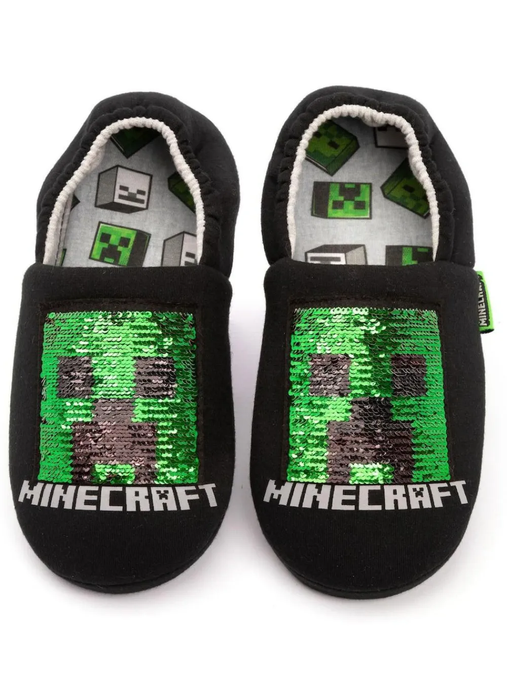 Vanilla Underground Black Minecraft Slippers^BOY Nightwear