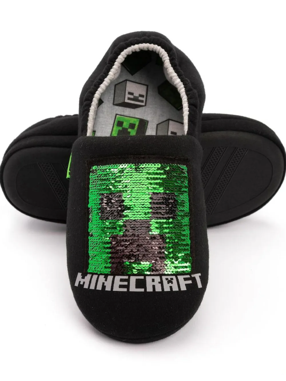 Vanilla Underground Black Minecraft Slippers^BOY Nightwear