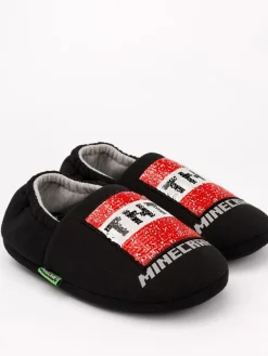 Vanilla Underground Black Minecraft Slippers^BOY Nightwear