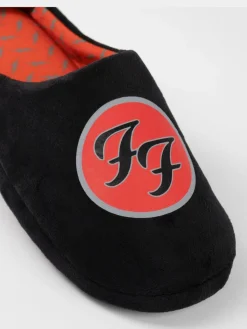 Vanilla Underground Black Foo Fighters Logo Slippers^ Slippers|Slippers
