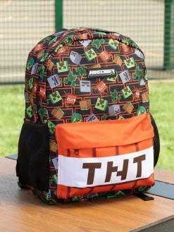 Vanilla Underground Black Minecraft Backpack Set 3 Piece^BOY Bags