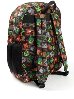 Vanilla Underground Black Minecraft Backpack Set 3 Piece^BOY Bags