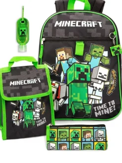 Vanilla Underground Black Minecraft Backpack Set^ Bags
