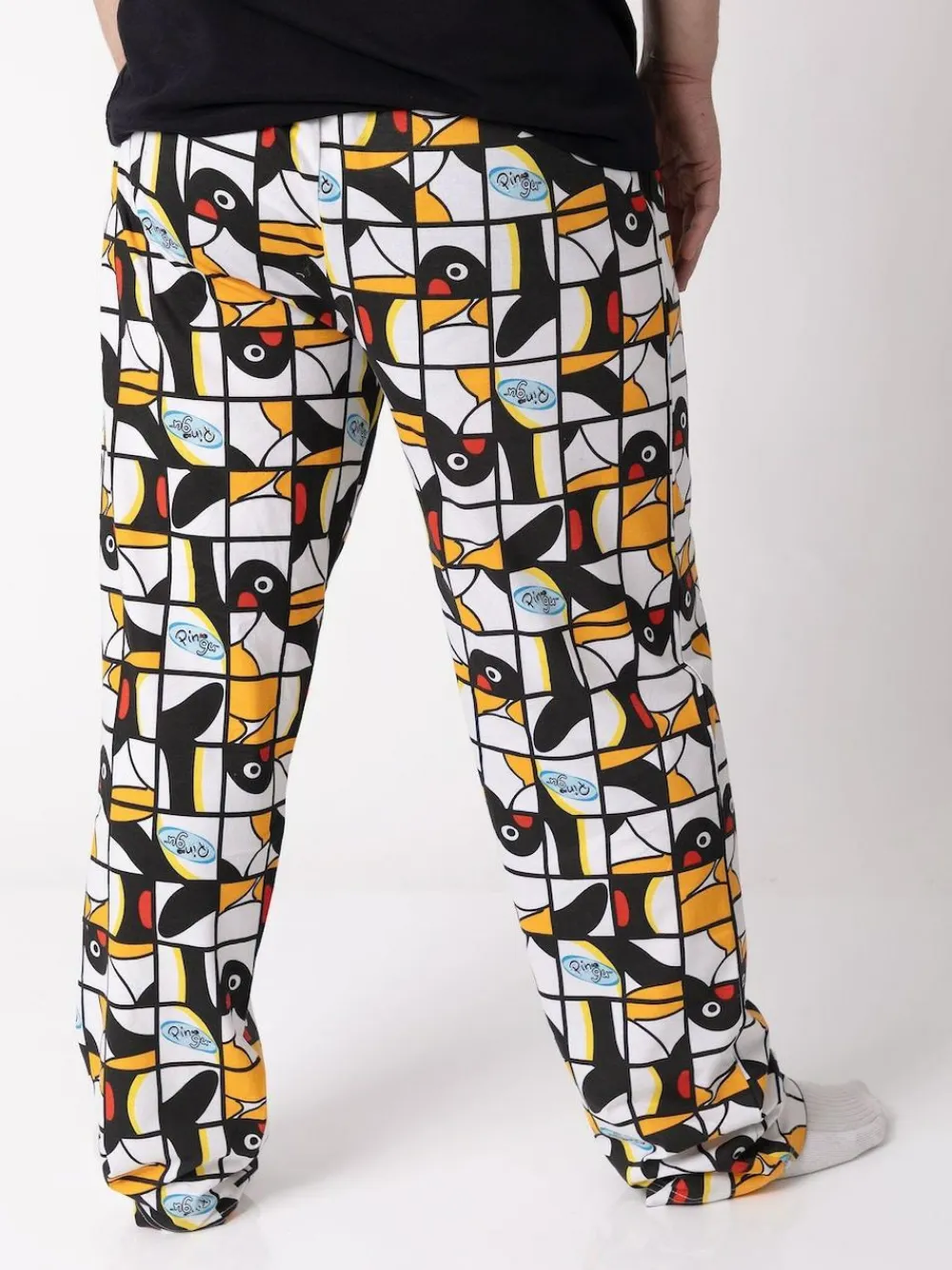 Sale Vanilla Underground Black Pingu Comic Strip Lounge Joggers