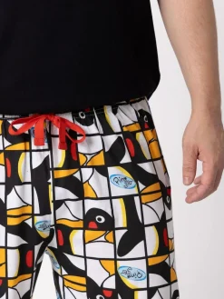 Sale Vanilla Underground Black Pingu Comic Strip Lounge Joggers