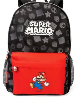 Vanilla Underground Black Super Mario All Over Print Backpack^ Bags