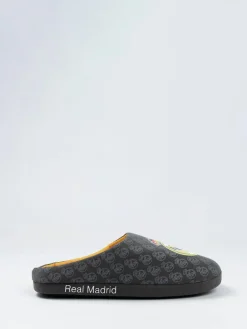 Vanilla Underground Black Real Madrid Logo Slippers^ Slippers|Slippers