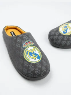 Vanilla Underground Black Real Madrid Logo Slippers^ Slippers|Slippers