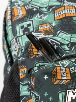 Vanilla Underground Black Minecraft Unisex Kids Multicoloured Backpack