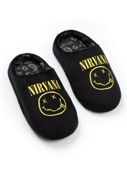 Vanilla Underground Black Nirvana Mule Slippers^BOY Nightwear