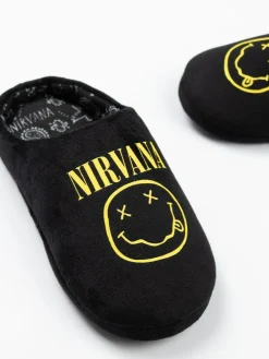 Vanilla Underground Black Nirvana Mule Slippers^BOY Nightwear