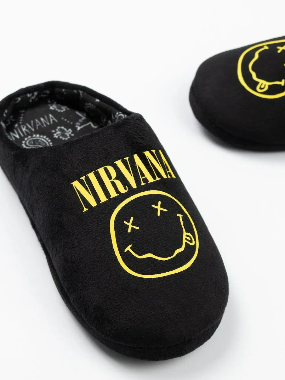 Vanilla Underground Black Nirvana Mule Slippers^BOY Nightwear