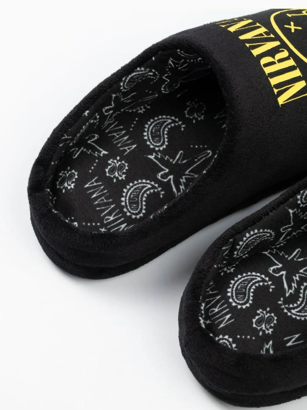 Vanilla Underground Black Nirvana Mule Slippers^BOY Nightwear
