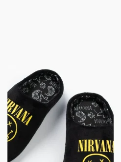 Vanilla Underground Black Nirvana Mule Slippers^BOY Nightwear