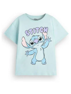 Vanilla Underground Blue Girls Stitch 100% Cotton T-Shirts 2 Pack
