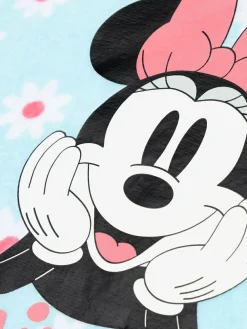 Clearance Vanilla Underground Blue Girls Disney Minnie Mouse Towelling Cotton Co-ord Coverup 2 Piece