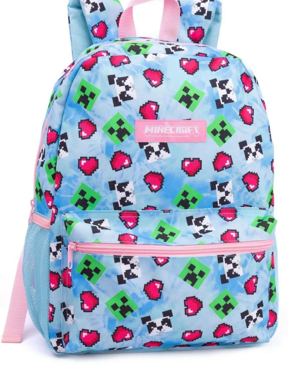 Hot Vanilla Underground Blue Minecraft Girls Creeper 4 Piece Backpack Set