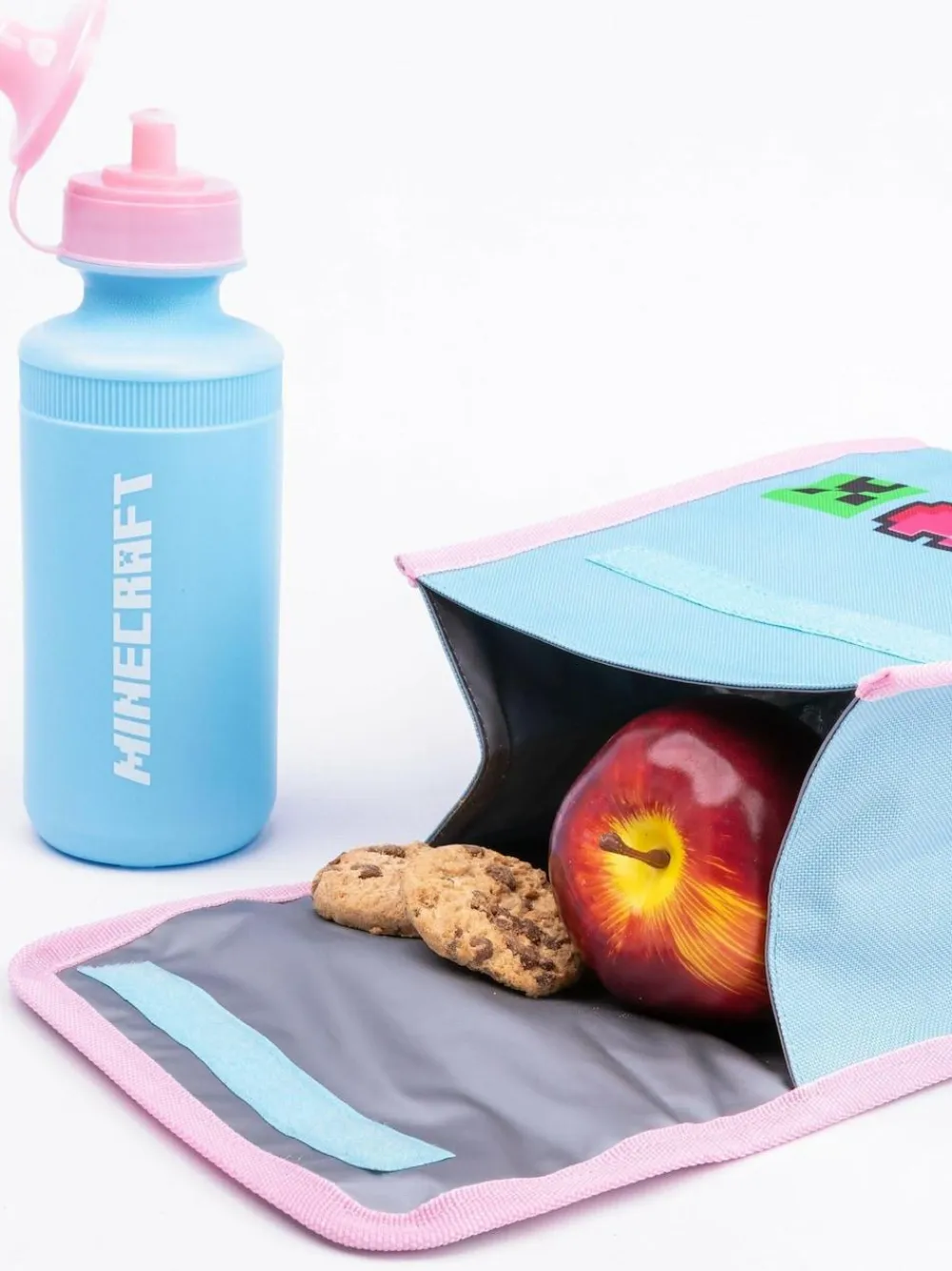 Hot Vanilla Underground Blue Minecraft Girls Creeper 4 Piece Backpack Set