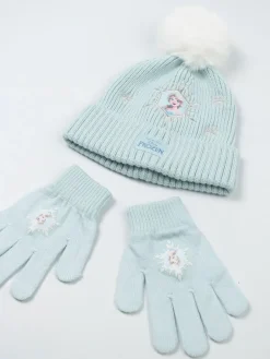 Vanilla Underground Blue Disney Frozen Beanie and Gloves Set^ Hats, Gloves & Scarves