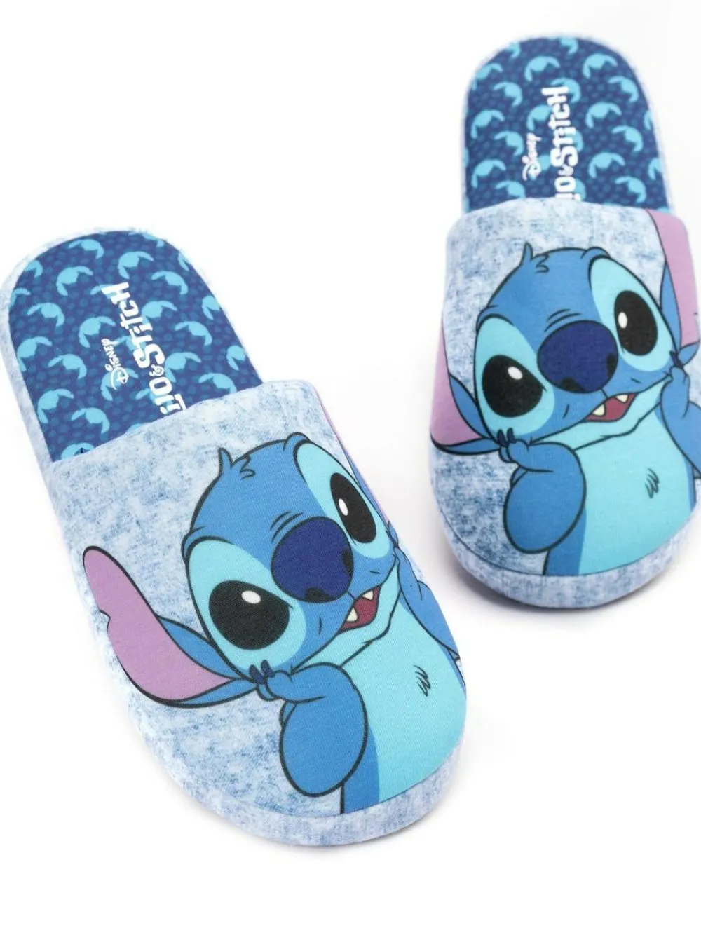 Clearance Vanilla Underground Blue Stitch Womens Winter Mule Slippers