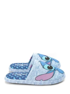 Clearance Vanilla Underground Blue Stitch Womens Winter Mule Slippers