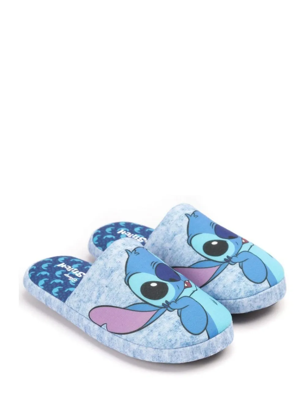 Clearance Vanilla Underground Blue Stitch Womens Winter Mule Slippers