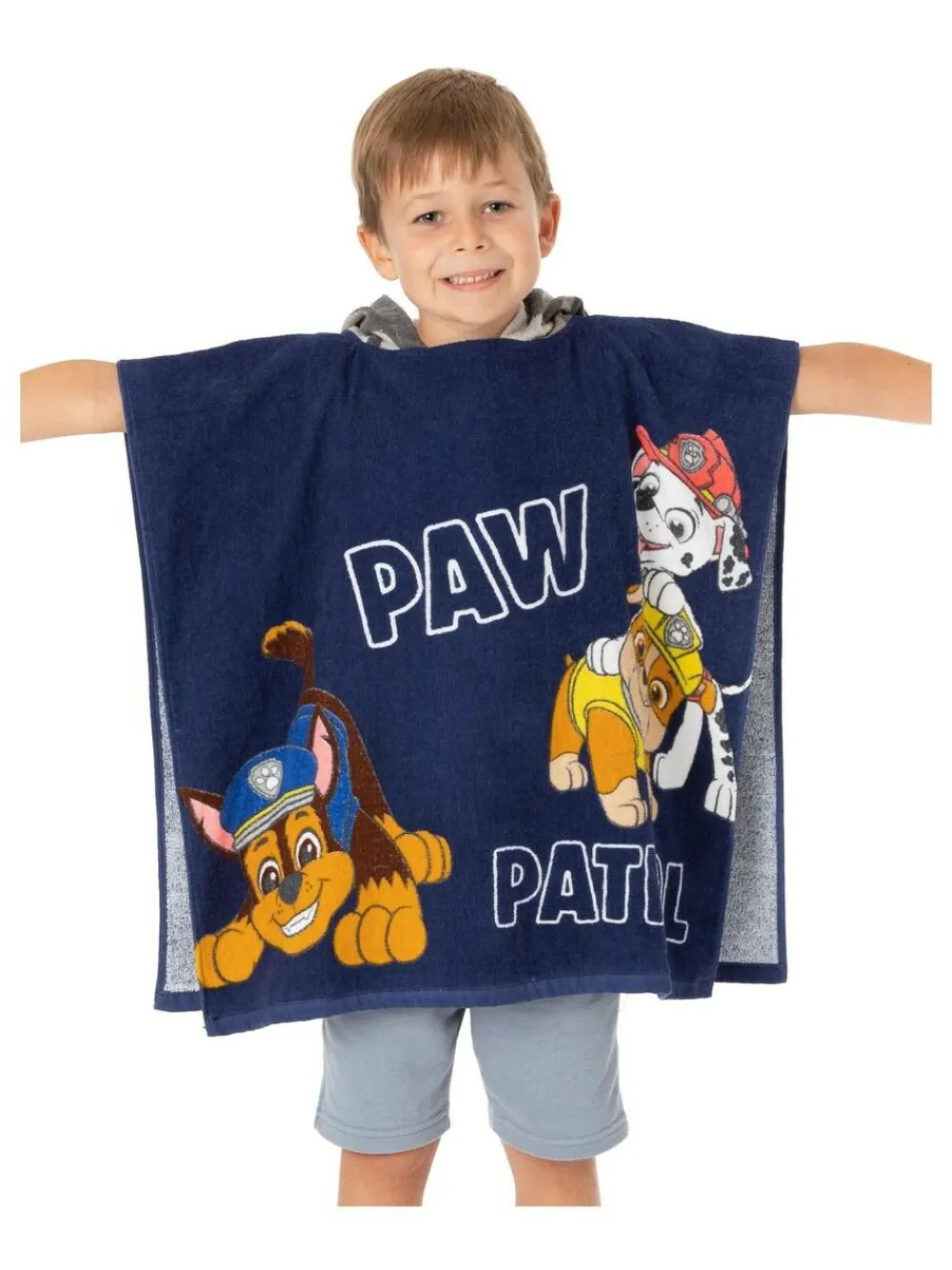 Vanilla Underground Blue Paw Patrol Character Towel 100% Cotton Poncho^BOY Swimwear|Swimwear