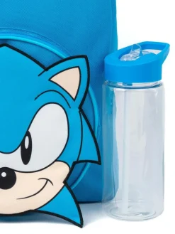 Best Vanilla Underground Blue Unisex Kids Sonic the Hedgehog Backpack Set 4 Piece