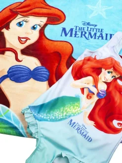 Hot Vanilla Underground Blue Little Mermaid Swimsuit and Towel Poncho Set