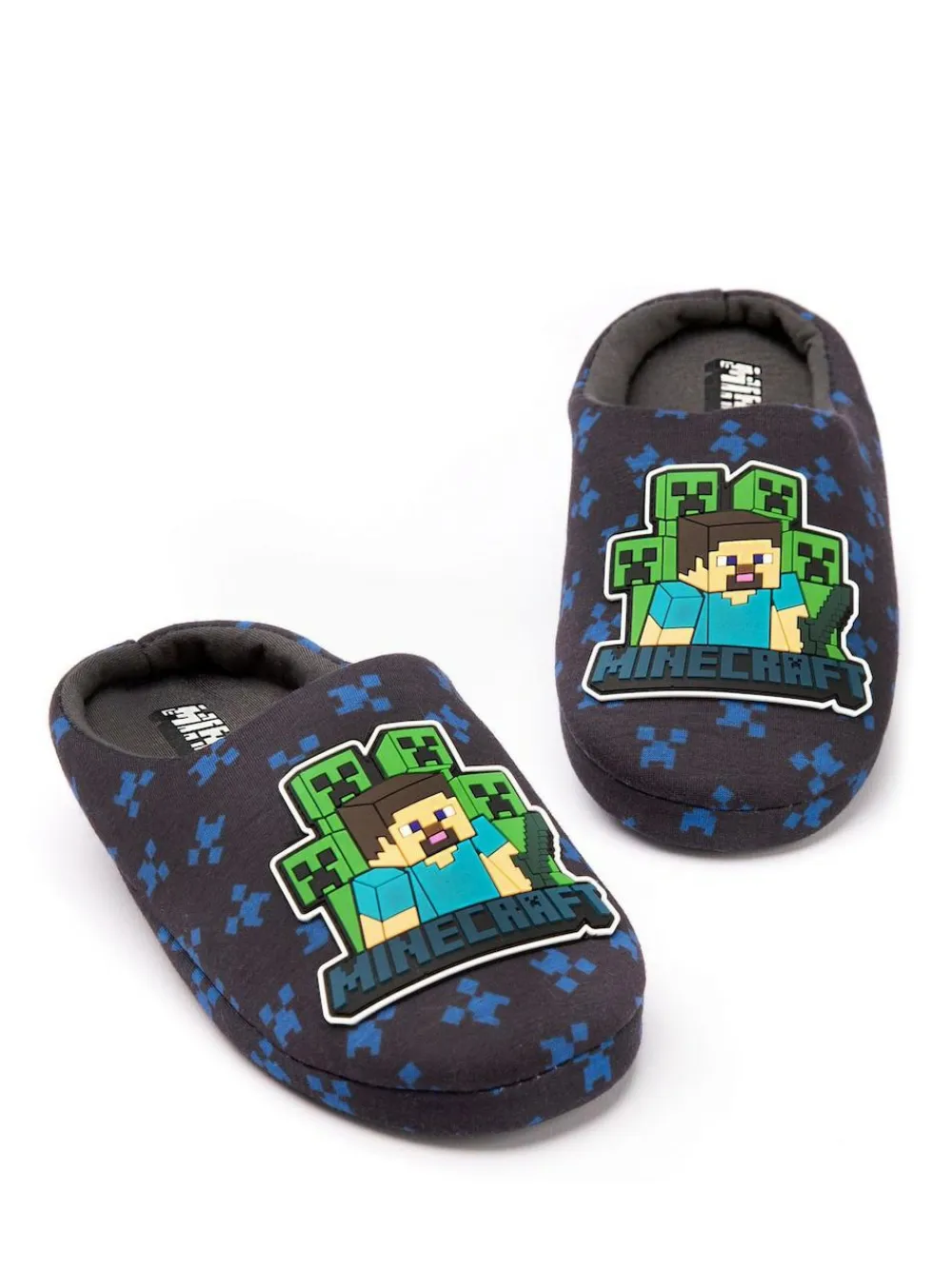 Vanilla Underground Blue Boys Minecraft Slippers^BOY Nightwear