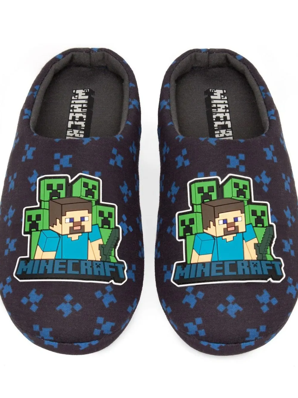 Vanilla Underground Blue Boys Minecraft Slippers^BOY Nightwear
