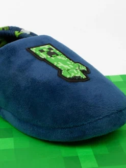 Hot Vanilla Underground Blue Boys Minecraft Slippers