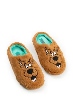 Sale Vanilla Underground Brown Scooby Doo Character Face Slippers
