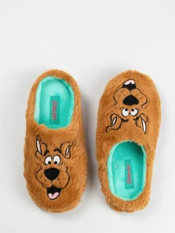 Sale Vanilla Underground Brown Scooby Doo Character Face Slippers