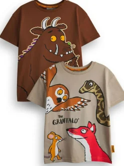 Hot Vanilla Underground Brown Gruffalo T-Shirts 2 Pack